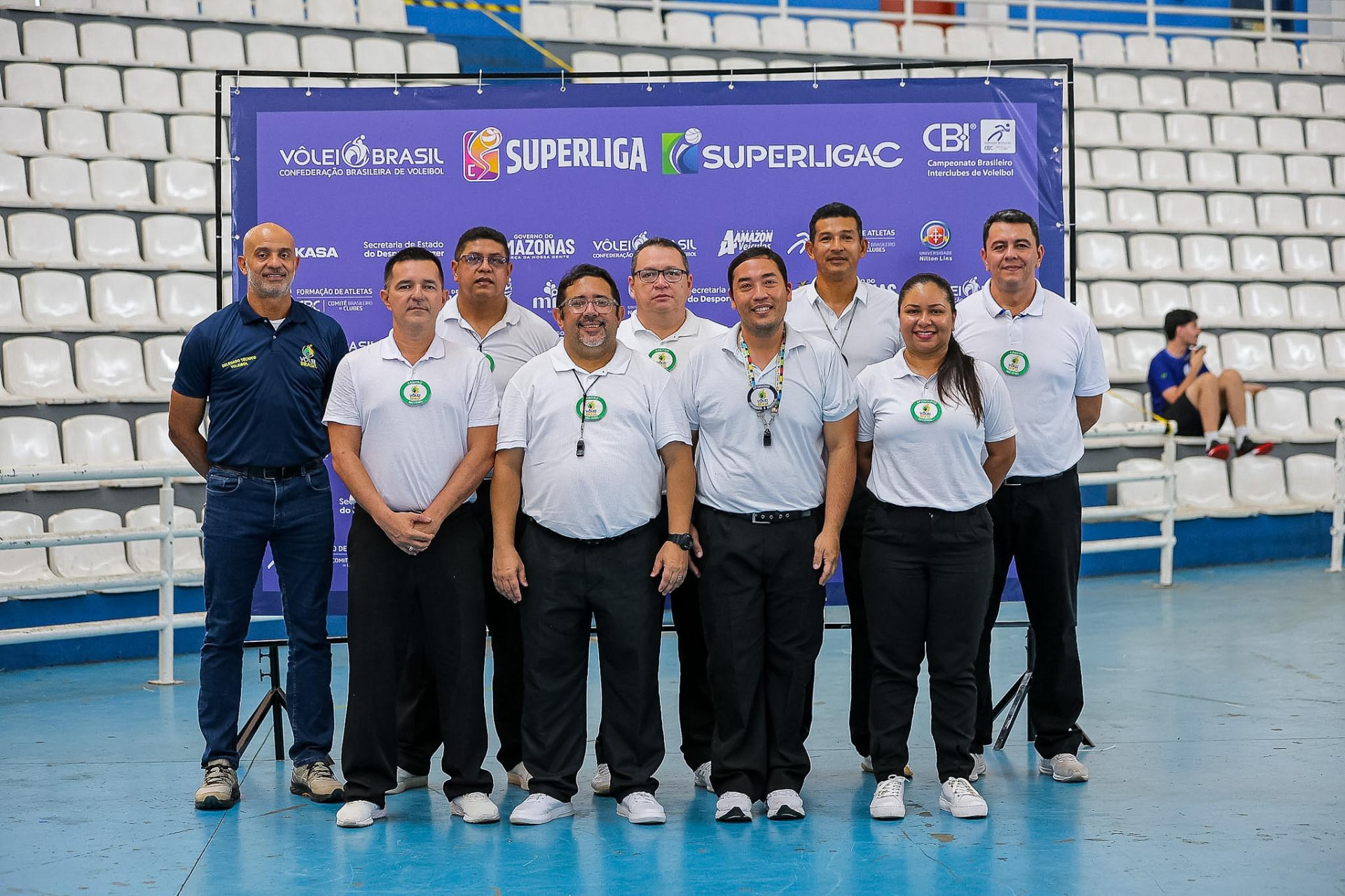 Árbitros e delegado técnico da Etapa Norte da Superliga C 2026